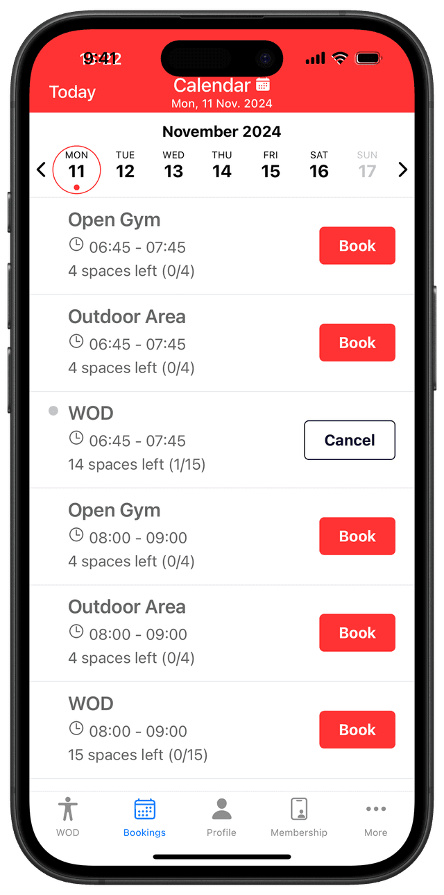 RxApp iPhone Schedule